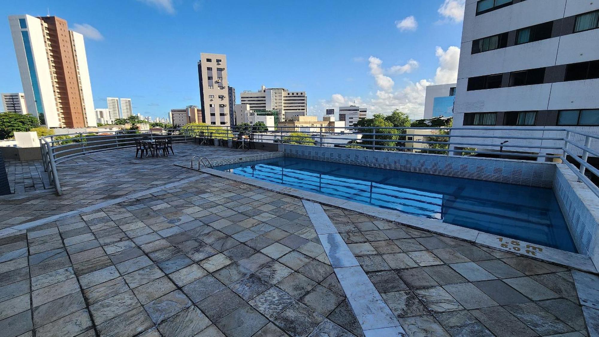 Flat No Condominio Metropolis - Ilha Do Leite Recife Exterior foto